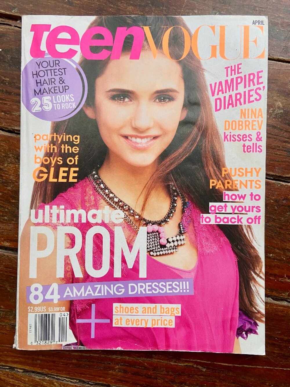 Teen Vogue Magazine April 2011 Vampire Diaries' Nina Dobrev Taylor Swift Prom